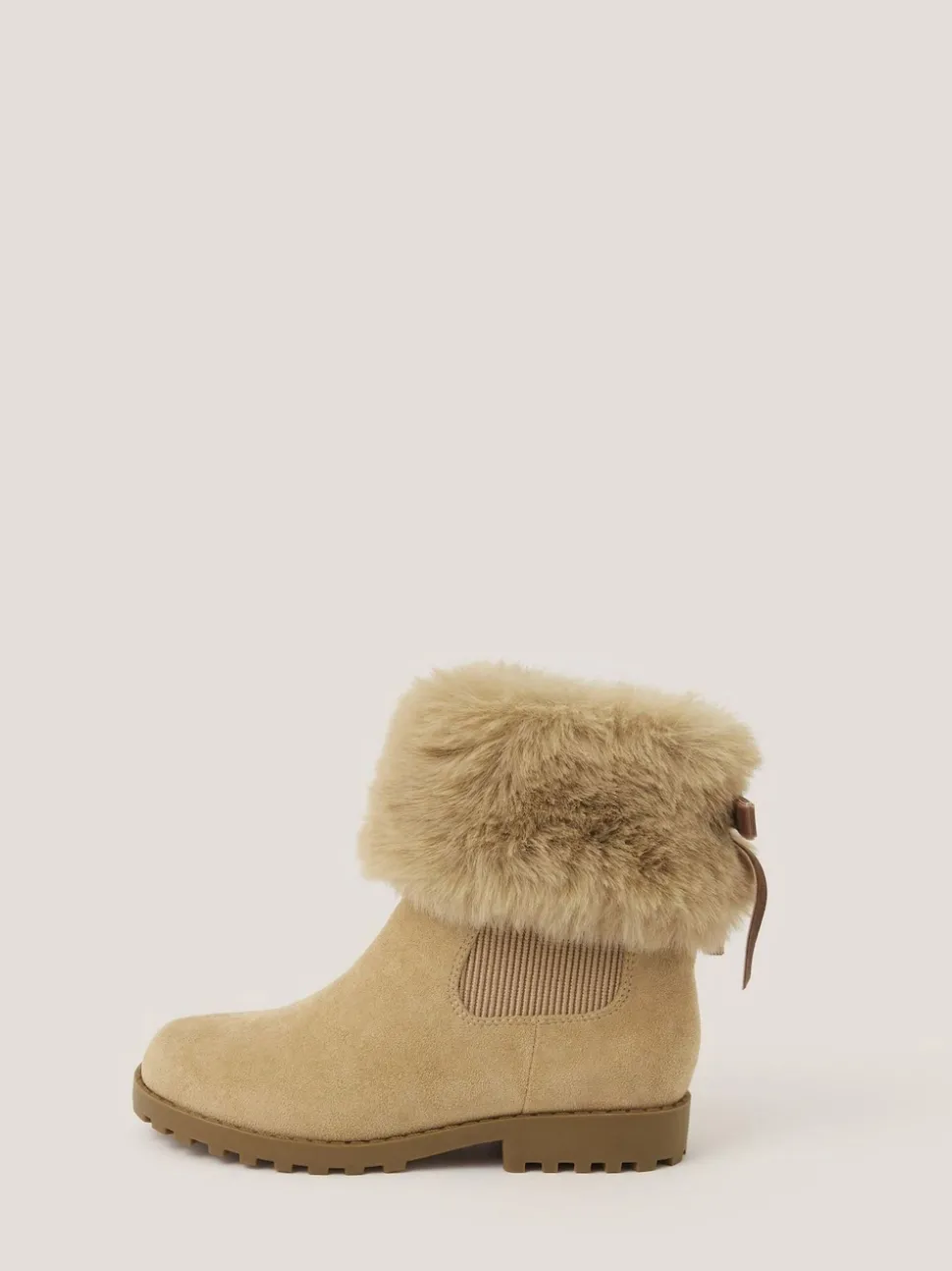 Monsoon Brown Fur Chelsea Boots