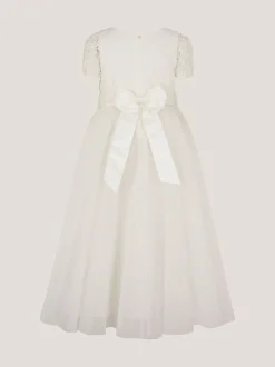Monsoon Cream Anya Tulle Maxi Dress