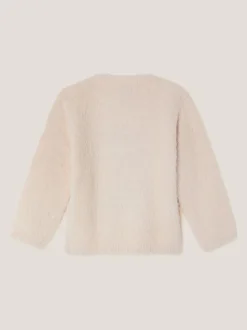 Monsoon Cream Baby Bear Fuzzy Knit Jumper