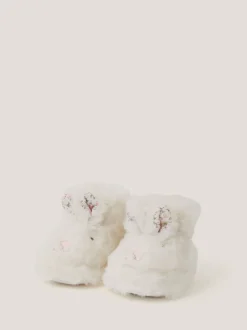 Monsoon Cream Baby Bunny Slipper Boots