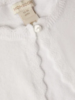 Monsoon Cream Baby Maeve Cardigan
