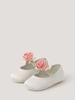 Monsoon Cream Baby Rosette Boots