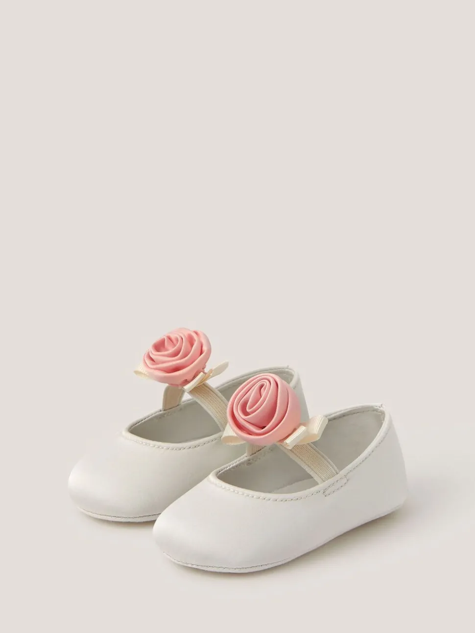 Monsoon Cream Baby Rosette Boots