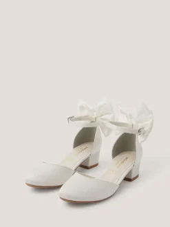 Monsoon Cream Sara Bow Two Part Heels Shoes