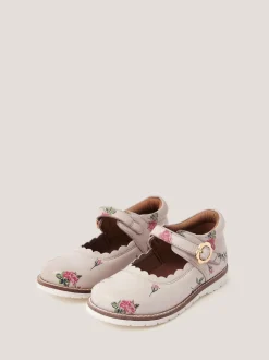 Monsoon Cream Toddler Leather Mary Jane Shoes