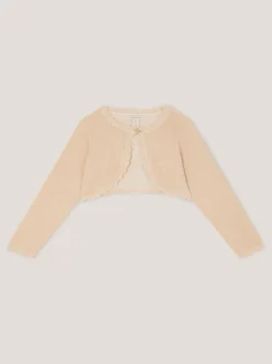 Monsoon Gold Maeve Bow Button Cardigan