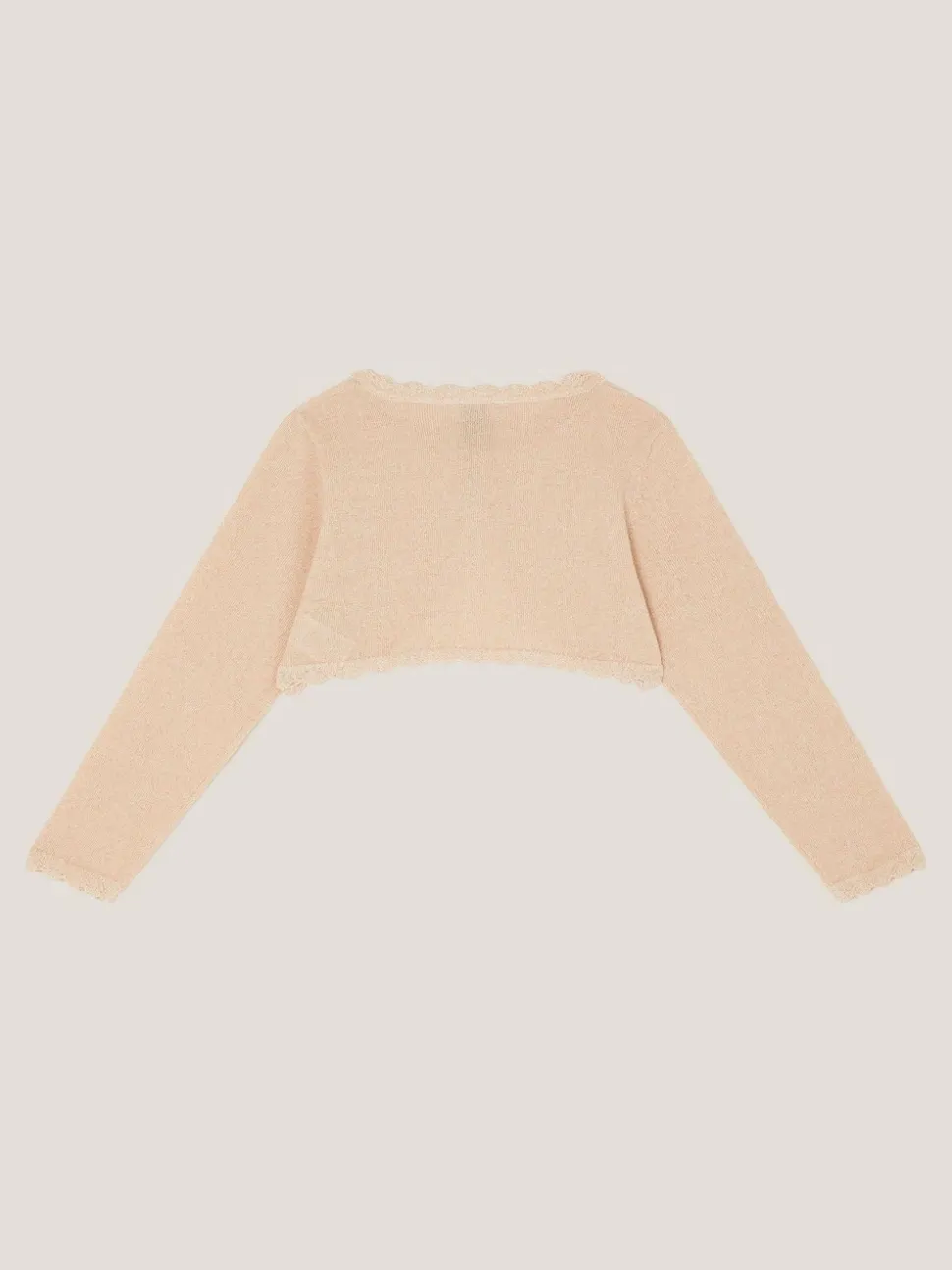 Monsoon Gold Maeve Bow Button Cardigan
