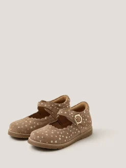 Monsoon Gold Toddler Leather Mary Jane Shoes