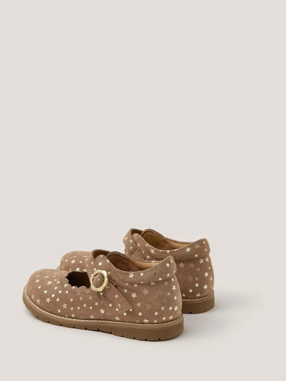 Monsoon Gold Toddler Leather Mary Jane Shoes