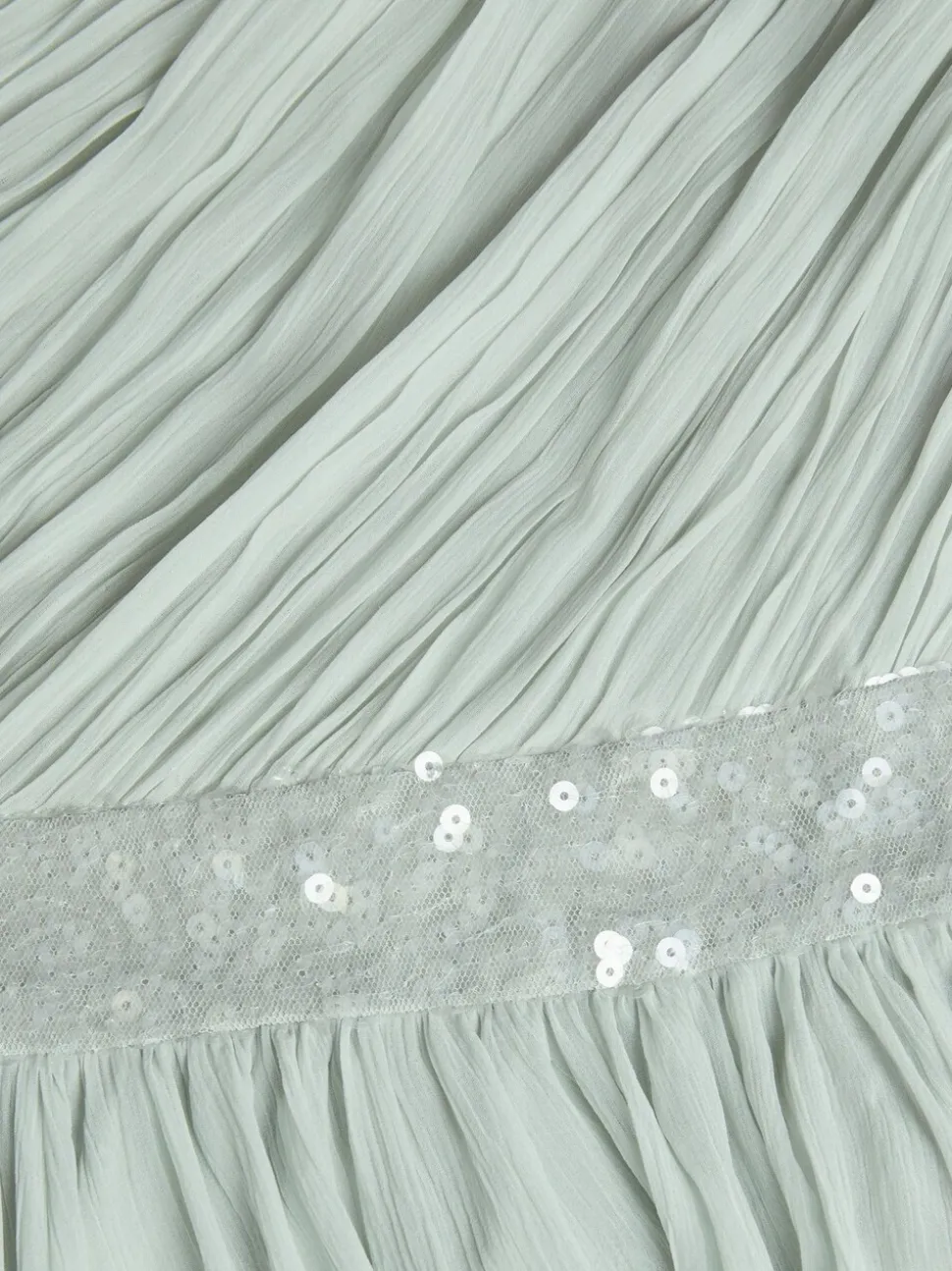 Monsoon Green Abigail One-Shoulder Prom Dress