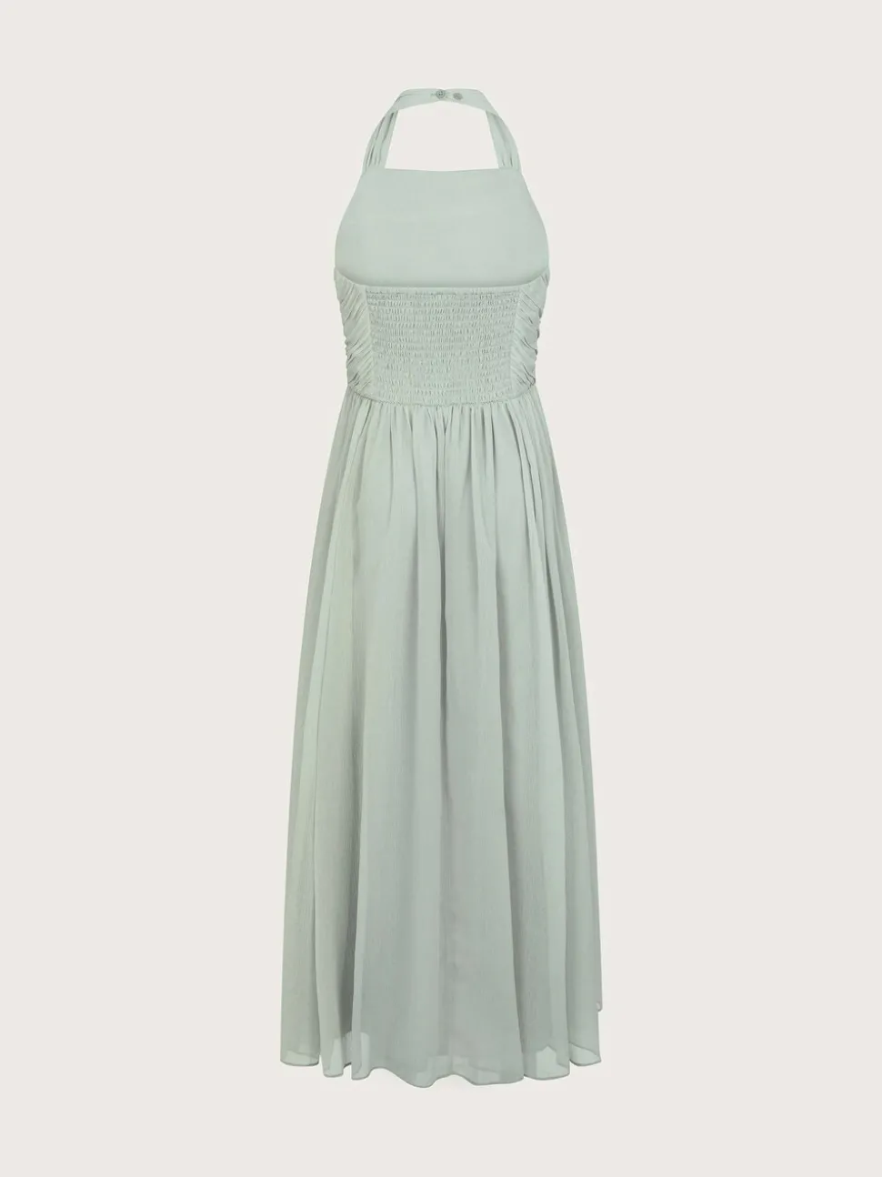 Monsoon Green Ayo Halter Prom Maxi Dress