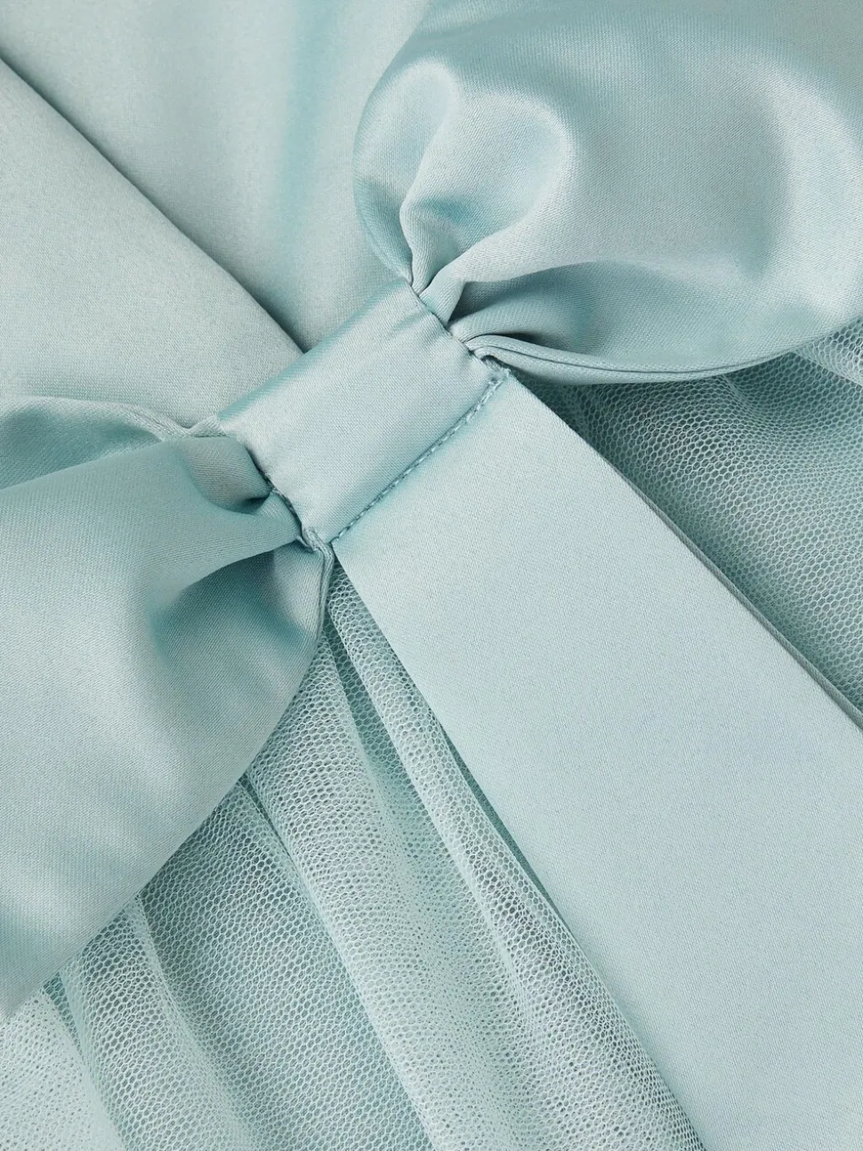 Monsoon Green Baby Satin Bridesmaid Dress