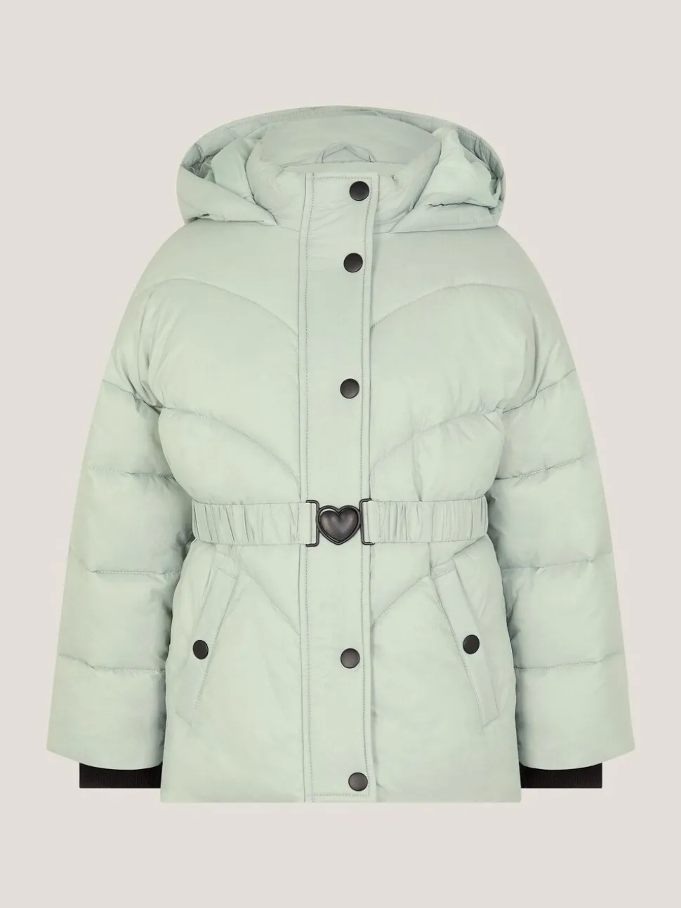 Monsoon Green Belted Puffer Coat