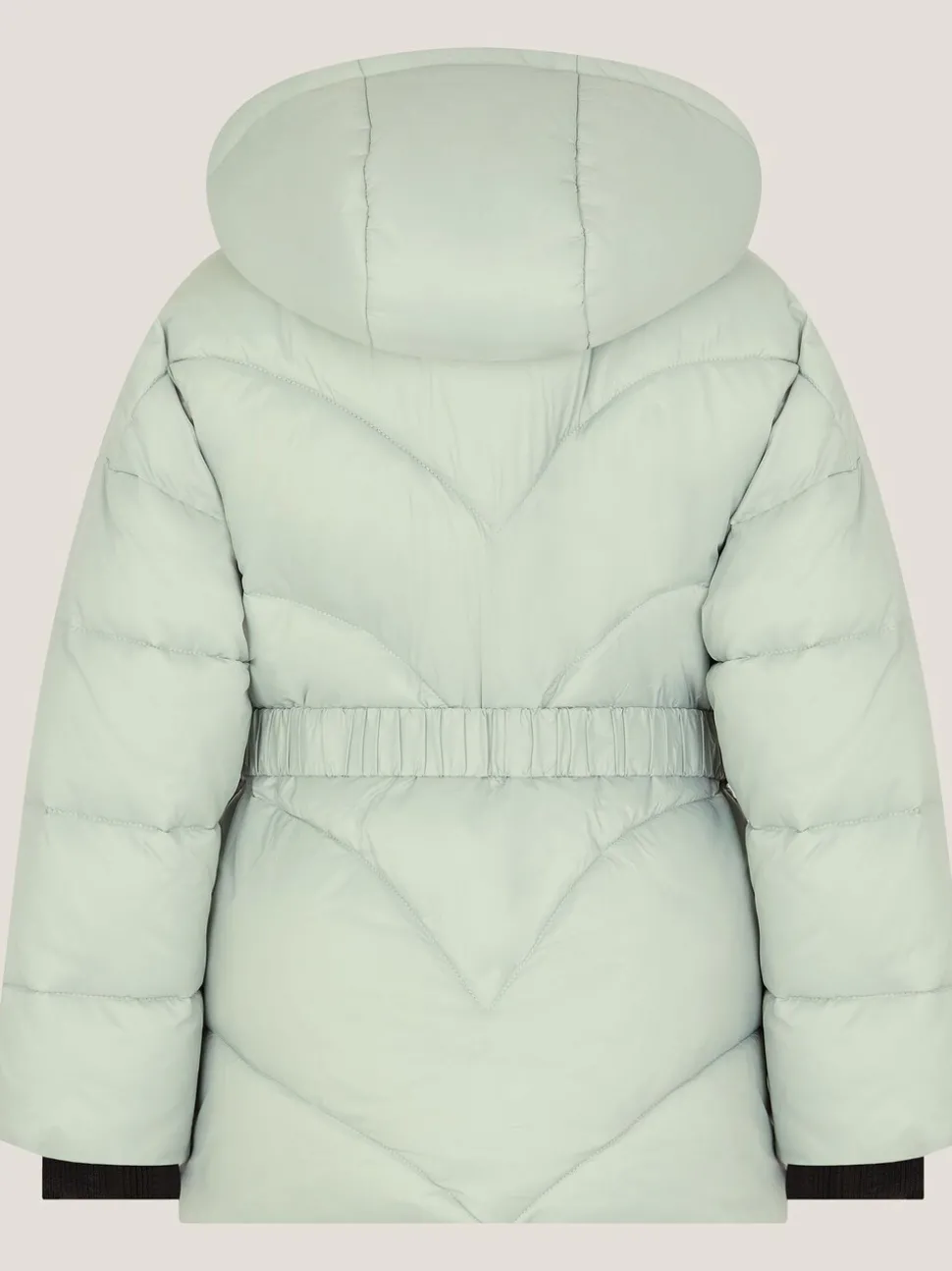 Monsoon Green Belted Puffer Coat
