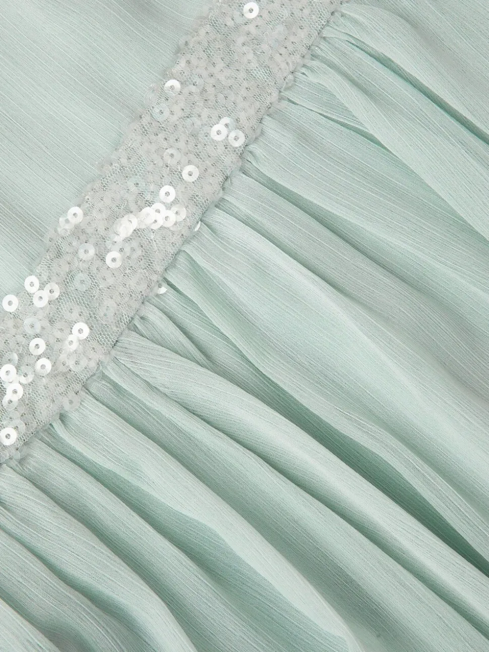Monsoon Green Idaho Halter Chiffon Prom Dress