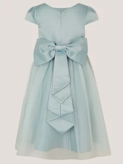 Monsoon Green Satin Bridesmaid Dress