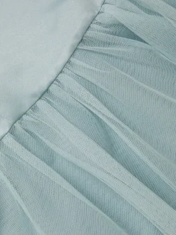Monsoon Green Satin Bridesmaid Dress