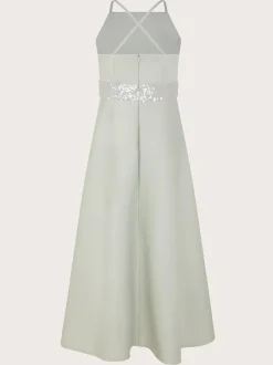 Monsoon Green Strappy Sequin High Low Prom Dress