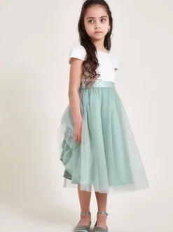 Monsoon Green Tulle Bridesmaid Dress