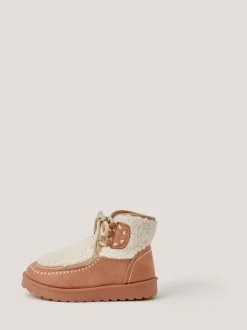 Monsoon Natural Bow Borg Ankle Boots