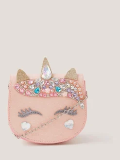 Monsoon Natural Embellished Unicorn Bag