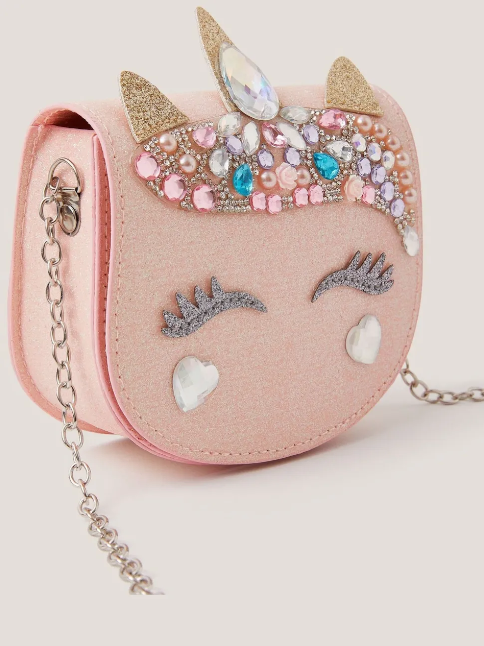 Monsoon Natural Embellished Unicorn Bag