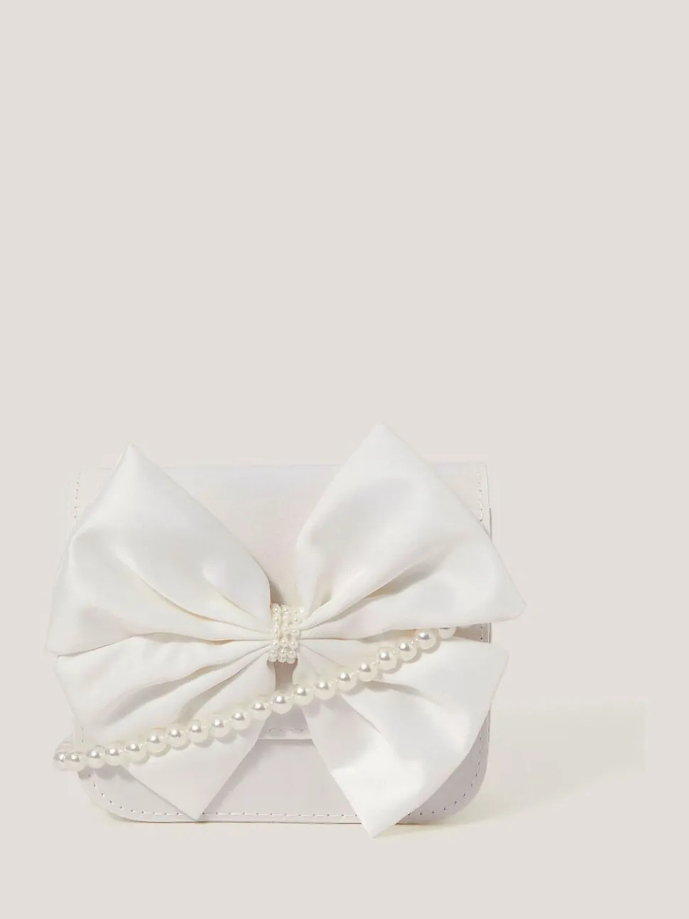 Monsoon Natural Large Bow Bridesmaid Mini Bag