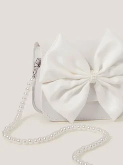 Monsoon Natural Large Bow Bridesmaid Mini Bag