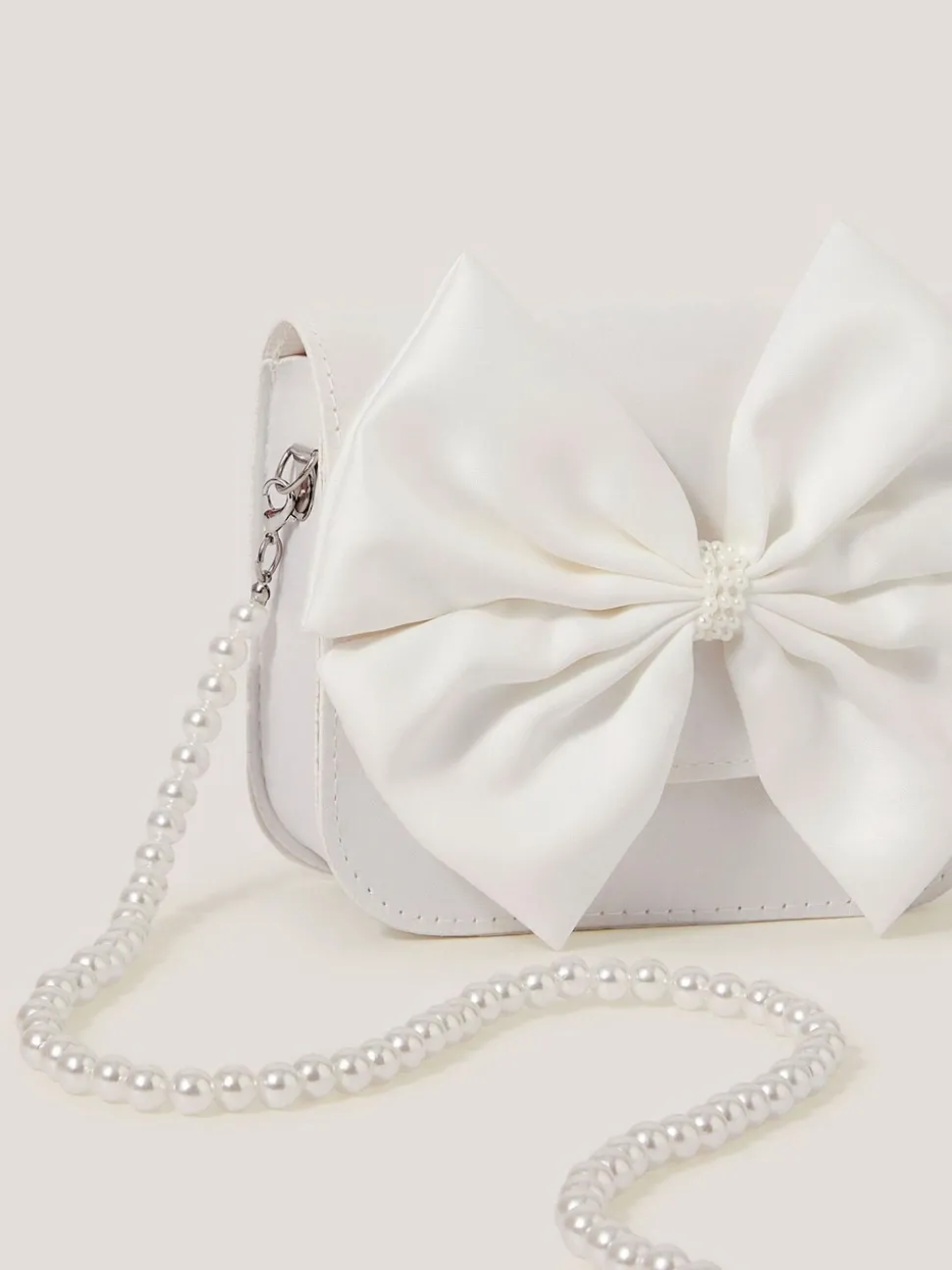 Monsoon Natural Large Bow Bridesmaid Mini Bag