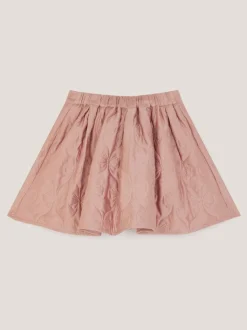 Monsoon Pink Bow Quilted Satin Skirt
