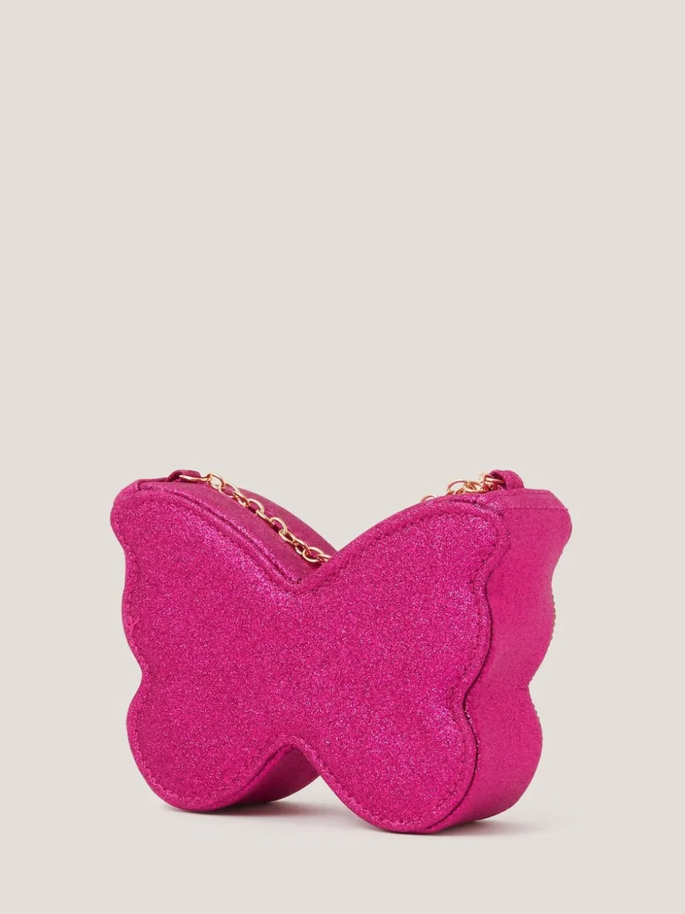 Monsoon Pink Butterfly Embellished Bag
