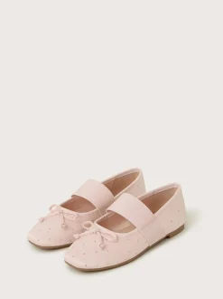 Monsoon Pink Diamante Ballet Flats