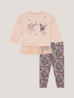 Monsoon Pink Fairy Top & Leggings Set