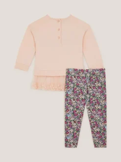 Monsoon Pink Fairy Top & Leggings Set