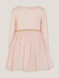 Monsoon Pink Fairy Wrap Disco Dress