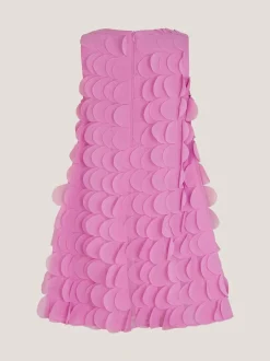 Monsoon Pink Jazzy Scallop Frill Shift Dress