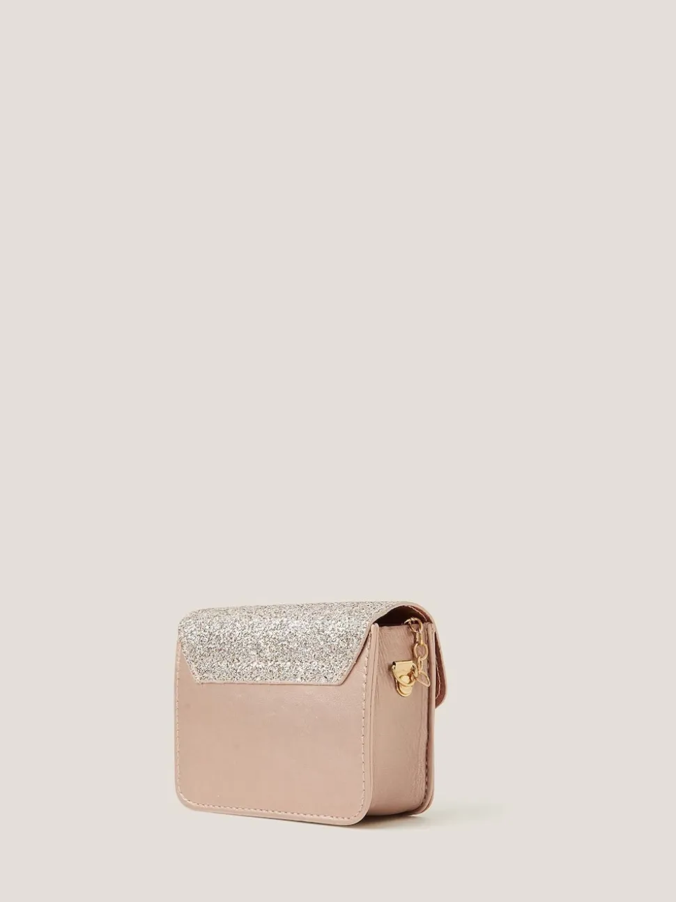Monsoon Pink Mini Glitter Bag & Bow Hair Clips Set