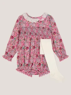 Monsoon Pink Newborn Dollie Romper Set