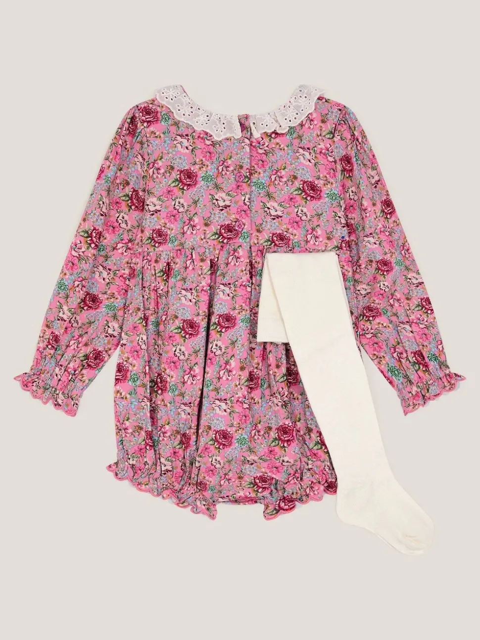 Monsoon Pink Newborn Dollie Romper Set