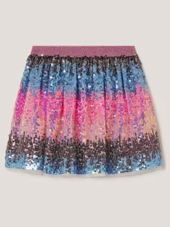 Monsoon Pink Ombré Sequin Skirt