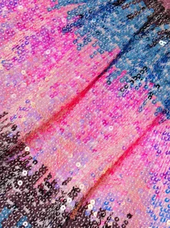 Monsoon Pink Ombré Sequin Skirt