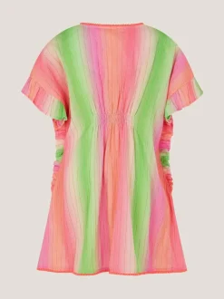 Monsoon Pink Ombré Stripe Kaftan