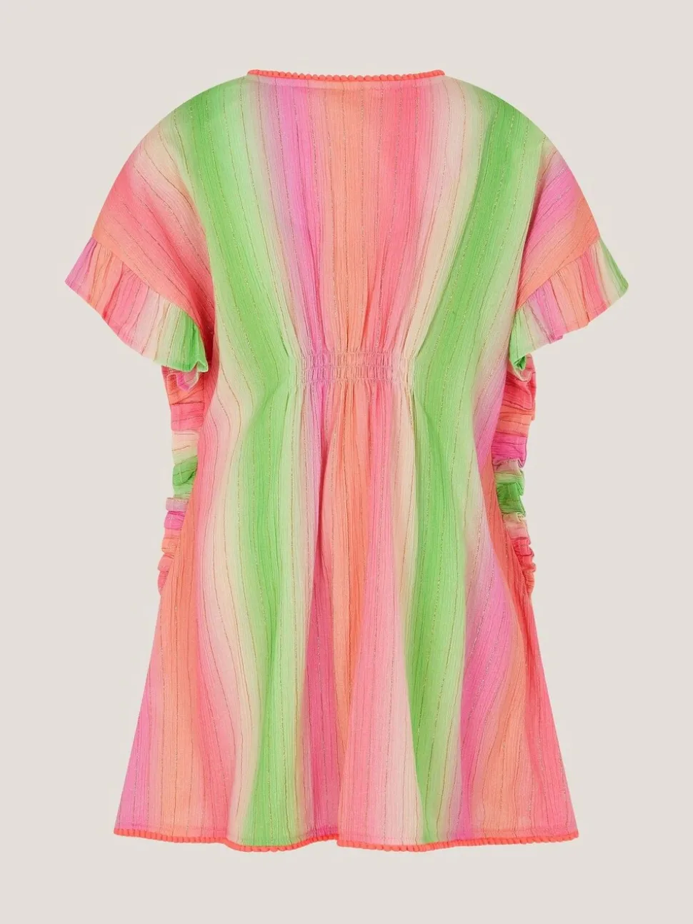 Monsoon Pink Ombré Stripe Kaftan