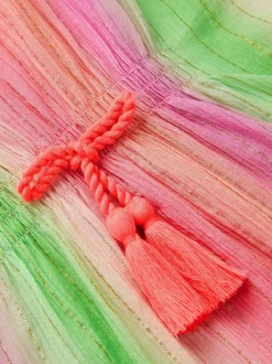 Monsoon Pink Ombré Stripe Kaftan