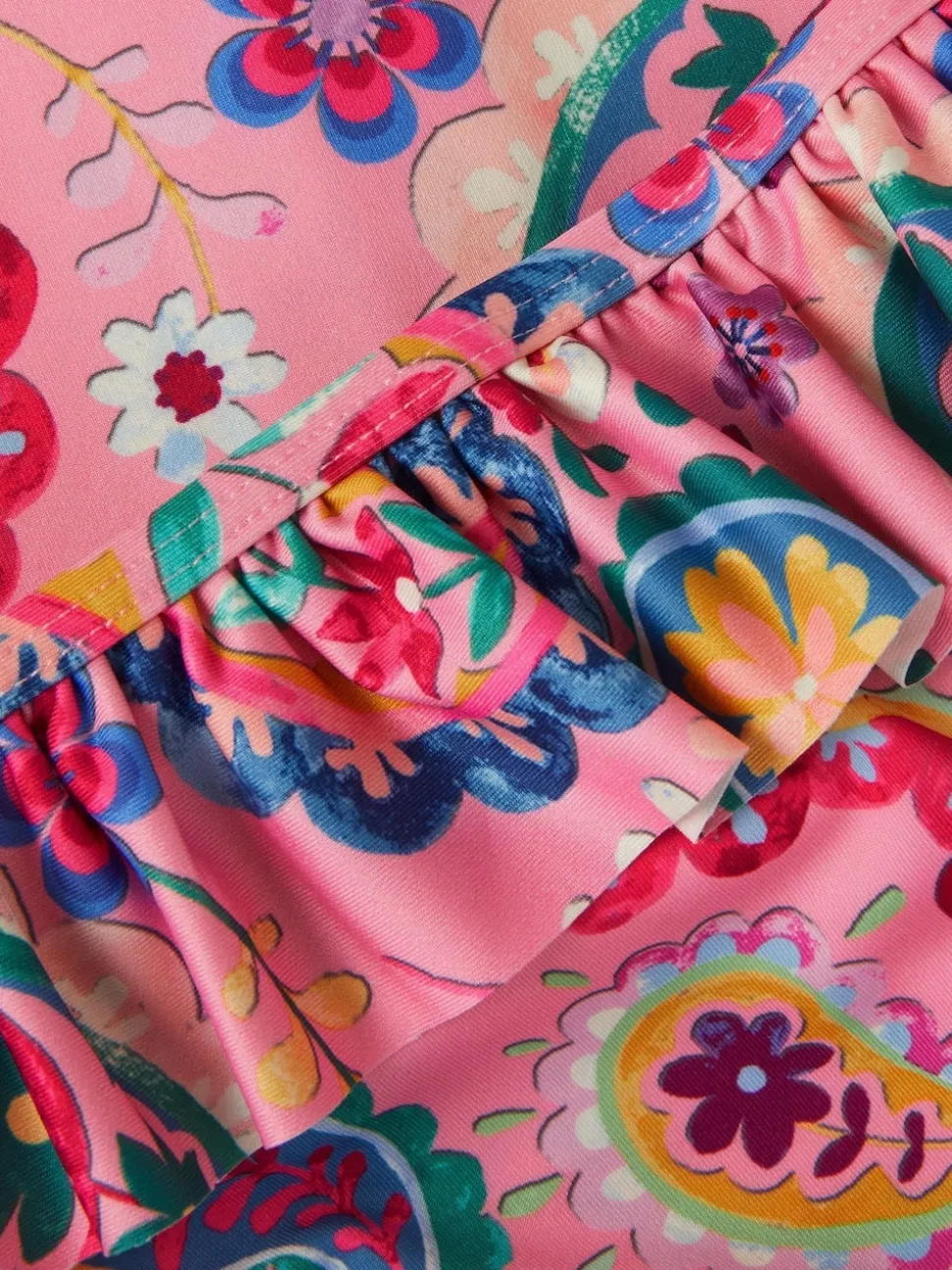 Monsoon Pink Paisley Print UPF50+ Long Sleeve Swim Set