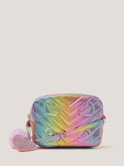 Monsoon Pink Quilted Rainbow Bag