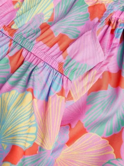 Monsoon Pink Shell Print Top & Skirt Set