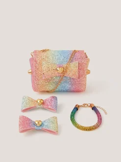 Monsoon Pink Super Glitz Bag & Accessories Set