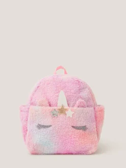 Monsoon Pink Unicorn Borg Backpack
