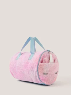 Monsoon Pink Unicorn Borg Sleepover Duffle Bag